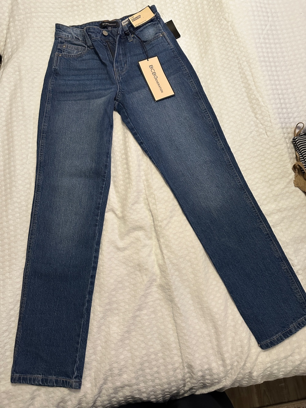 BCBGeneration Cigarette Skinny Jeans in Dark Blue